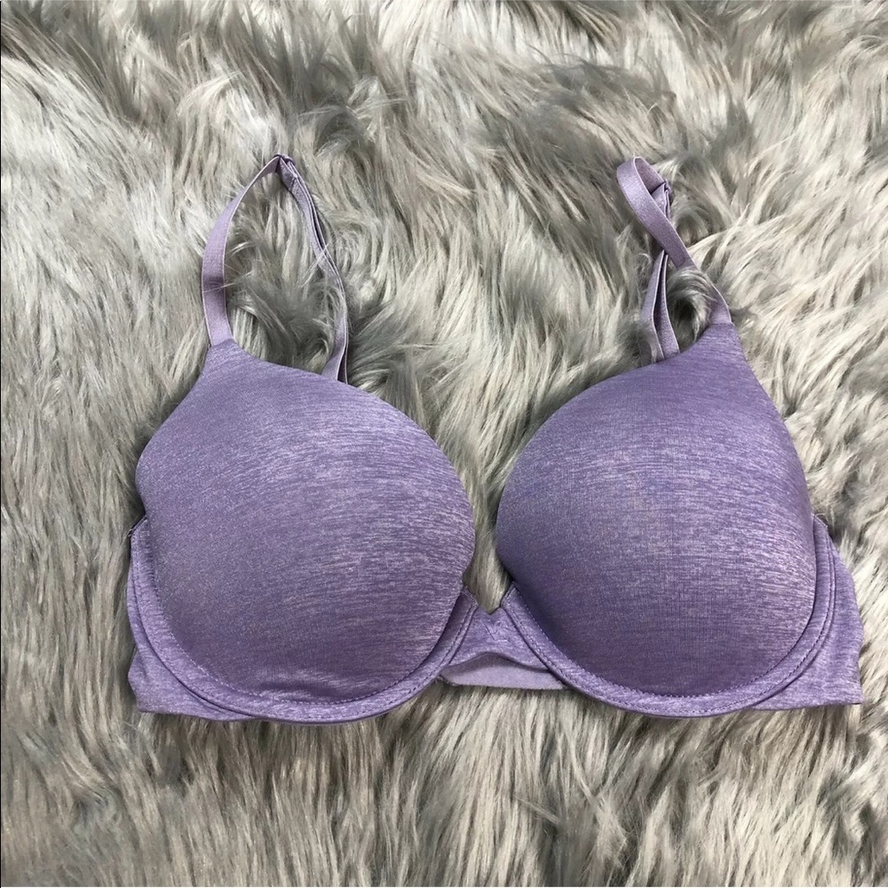 VS Padded Perfect Coverage Purple Bra 32D